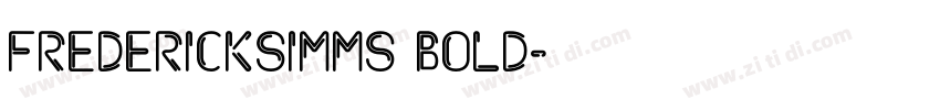 FrederickSimms Bold字体转换